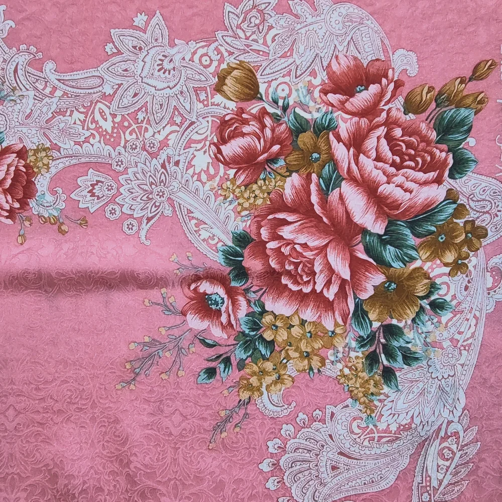 YSL floral silk scarf absolutely gorgeous large 34''